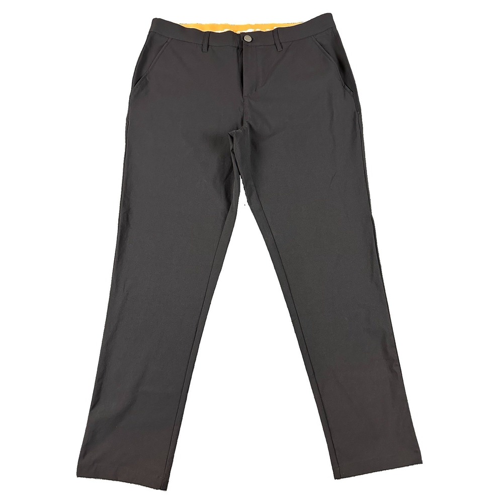 Macade Pants Men 34X30 Black Performance Slim Fit Tech Lightweight Trouser Golf